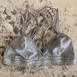 Victorias Secret Gray Bralette Strappy Back Size S
